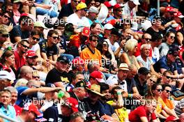 Fans in the grandstand. 21.07.2018. Formula 1 World Championship, Rd 11, German Grand Prix, Hockenheim, Germany, Qualifying Day.