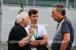 Norbert Vettel (GER) (Left) with Mario Isola (ITA) Pirelli Racing Manager (Right). 21.07.2018. Formula 1 World Championship, Rd 11, German Grand Prix, Hockenheim, Germany, Qualifying Day.