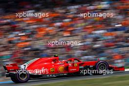 Kimi Raikkonen (FIN) Scuderia Ferrari  21.07.2018. Formula 1 World Championship, Rd 11, German Grand Prix, Hockenheim, Germany, Qualifying Day.