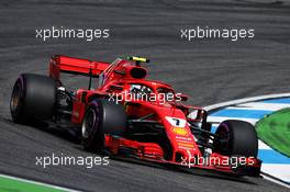 Kimi Raikkonen (FIN) Ferrari SF71H. 21.07.2018. Formula 1 World Championship, Rd 11, German Grand Prix, Hockenheim, Germany, Qualifying Day.