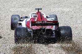Marcus Ericsson (SWE) Sauber C37 spins in qualifying. 21.07.2018. Formula 1 World Championship, Rd 11, German Grand Prix, Hockenheim, Germany, Qualifying Day.