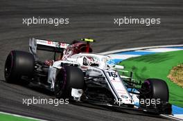 Charles Leclerc (MON) Sauber F1 Team C37. 21.07.2018. Formula 1 World Championship, Rd 11, German Grand Prix, Hockenheim, Germany, Qualifying Day.