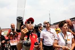 Sebastian Vettel (GER) Ferrari on the drivers parade. 22.07.2018. Formula 1 World Championship, Rd 11, German Grand Prix, Hockenheim, Germany, Race Day.