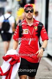 Sebastian Vettel (GER) Ferrari. 22.07.2018. Formula 1 World Championship, Rd 11, German Grand Prix, Hockenheim, Germany, Race Day.
