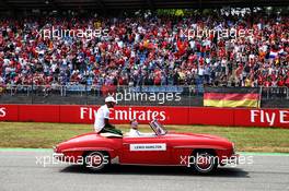Lewis Hamilton (GBR) Mercedes AMG F1 on the drivers parade. 22.07.2018. Formula 1 World Championship, Rd 11, German Grand Prix, Hockenheim, Germany, Race Day.