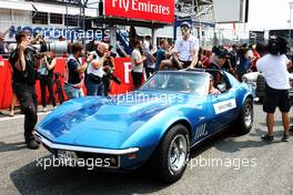 Sergio Perez (MEX) Sahara Force India F1 on the drivers parade. 22.07.2018. Formula 1 World Championship, Rd 11, German Grand Prix, Hockenheim, Germany, Race Day.