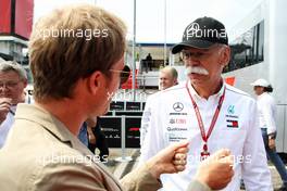 (L to R): Nico Rosberg (GER) with Dr. Dieter Zetsche (GER) Daimler AG CEO. 22.07.2018. Formula 1 World Championship, Rd 11, German Grand Prix, Hockenheim, Germany, Race Day.