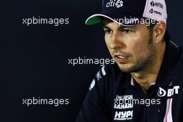 Sergio Perez (MEX) Sahara Force India F1 in the FIA Press Conference. 19.07.2018. Formula 1 World Championship, Rd 11, German Grand Prix, Hockenheim, Germany, Preparation Day.