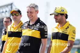 Carlos Sainz Jr (ESP) Renault Sport F1 Team walks the circuit with the team. 19.07.2018. Formula 1 World Championship, Rd 11, German Grand Prix, Hockenheim, Germany, Preparation Day.