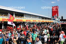 Fans in the pit lane. 19.07.2018. Formula 1 World Championship, Rd 11, German Grand Prix, Hockenheim, Germany, Preparation Day.