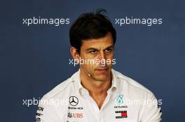 Toto Wolff (GER) Mercedes AMG F1 Shareholder and Executive Director in the FIA Press Conference. 20.07.2018. Formula 1 World Championship, Rd 11, German Grand Prix, Hockenheim, Germany, Practice Day.