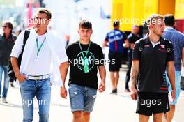 Kevin Magnussen (DEN) Haas F1 Team (Right). 20.07.2018. Formula 1 World Championship, Rd 11, German Grand Prix, Hockenheim, Germany, Practice Day.