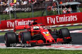 Sebastian Vettel (GER) Ferrari SF71H. 20.07.2018. Formula 1 World Championship, Rd 11, German Grand Prix, Hockenheim, Germany, Practice Day.