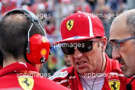 Kimi Raikkonen (FIN) Ferrari on the grid. 29.07.2018. Formula 1 World Championship, Rd 12, Hungarian Grand Prix, Budapest, Hungary, Race Day.