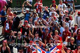 Fans at the podium. 29.07.2018. Formula 1 World Championship, Rd 12, Hungarian Grand Prix, Budapest, Hungary, Race Day.