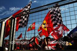 Fans at the podium. 29.07.2018. Formula 1 World Championship, Rd 12, Hungarian Grand Prix, Budapest, Hungary, Race Day.