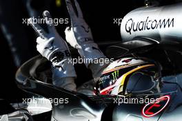 Race winner Lewis Hamilton (GBR) Mercedes AMG F1 W09 celebrates in parc ferme. 29.07.2018. Formula 1 World Championship, Rd 12, Hungarian Grand Prix, Budapest, Hungary, Race Day.