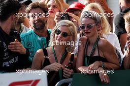 Barbara Palvin (HUN) Model (Right) in parc ferme. 29.07.2018. Formula 1 World Championship, Rd 12, Hungarian Grand Prix, Budapest, Hungary, Race Day.