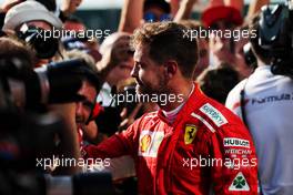 Sebastian Vettel (GER) Ferrari in parc ferme. 29.07.2018. Formula 1 World Championship, Rd 12, Hungarian Grand Prix, Budapest, Hungary, Race Day.
