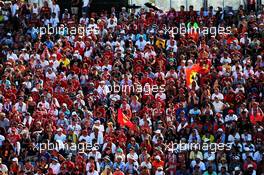 Fans in the grandstand. 29.07.2018. Formula 1 World Championship, Rd 12, Hungarian Grand Prix, Budapest, Hungary, Race Day.