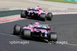 Sergio Perez (MEX) Sahara Force India F1   29.07.2018. Formula 1 World Championship, Rd 12, Hungarian Grand Prix, Budapest, Hungary, Race Day.