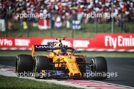 Stoffel Vandoorne (BEL) McLaren MCL33. 29.07.2018. Formula 1 World Championship, Rd 12, Hungarian Grand Prix, Budapest, Hungary, Race Day.