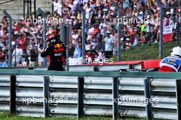 Max Verstappen (NLD) Red Bull Racing RB14 retired from the race. 29.07.2018. Formula 1 World Championship, Rd 12, Hungarian Grand Prix, Budapest, Hungary, Race Day.