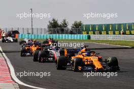 Fernando Alonso (ESP) McLaren MCL33. 29.07.2018. Formula 1 World Championship, Rd 12, Hungarian Grand Prix, Budapest, Hungary, Race Day.