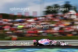 Sergio Perez (MEX) Sahara Force India F1 VJM11. 29.07.2018. Formula 1 World Championship, Rd 12, Hungarian Grand Prix, Budapest, Hungary, Race Day.