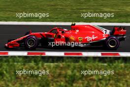 Kimi Raikkonen (FIN) Ferrari SF71H. 28.07.2018. Formula 1 World Championship, Rd 12, Hungarian Grand Prix, Budapest, Hungary, Qualifying Day.
