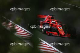Sebastian Vettel (GER) Scuderia Ferrari  28.07.2018. Formula 1 World Championship, Rd 12, Hungarian Grand Prix, Budapest, Hungary, Qualifying Day.