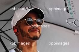 Lewis Hamilton (GBR) Mercedes AMG F1 on the drivers parade. 29.07.2018. Formula 1 World Championship, Rd 12, Hungarian Grand Prix, Budapest, Hungary, Race Day.