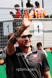 Kevin Magnussen (DEN) Haas F1 Team on the drivers parade. 29.07.2018. Formula 1 World Championship, Rd 12, Hungarian Grand Prix, Budapest, Hungary, Race Day.