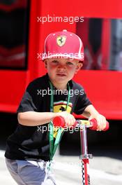 Robin Raikkonen (FIN) son of Kimi Raikkonen (FIN) Ferrari. 29.07.2018. Formula 1 World Championship, Rd 12, Hungarian Grand Prix, Budapest, Hungary, Race Day.