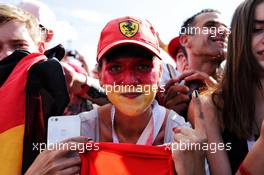 A Sebastian Vettel (GER) Ferrari fan. 26.07.2018. Formula 1 World Championship, Rd 12, Hungarian Grand Prix, Budapest, Hungary, Preparation Day.