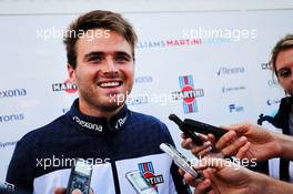 Oliver Rowland (GBR) Williams Test Driver with the media. 31.07.2018. Formula 1 Testing, Budapest, Hungary.