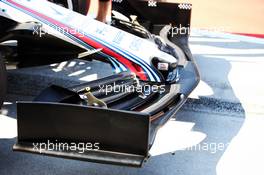 Williams FW41 front wing. 31.07.2018. Formula 1 Testing, Budapest, Hungary.