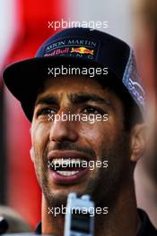 Daniel Ricciardo (AUS) Red Bull Racing with the media. 31.07.2018. Formula 1 Testing, Budapest, Hungary.