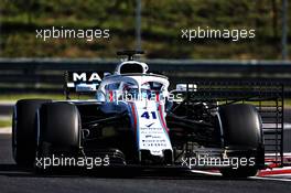 Oliver Rowland (GBR) Williams FW41 Test Driver. 31.07.2018. Formula 1 Testing, Budapest, Hungary.