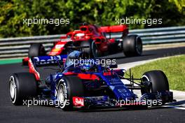 Brendon Hartley (NZL) Scuderia Toro Rosso STR13. 31.07.2018. Formula 1 Testing, Budapest, Hungary.