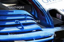 Williams FW41 front wing with flow-vis paint. 31.07.2018. Formula 1 Testing, Budapest, Hungary.