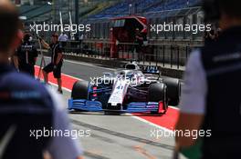 Oliver Rowland (GBR) Williams FW41 Test Driver with flow-vis paint on the front wing. 31.07.2018. Formula 1 Testing, Budapest, Hungary.