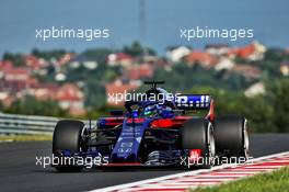 Brendon Hartley (NZL) Scuderia Toro Rosso STR13. 01.08.2018. Formula 1 Testing, Budapest, Hungary.