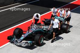 George Russell (GBR) Mercedes AMG F1 W09 Reserve Driver. 01.08.2018. Formula 1 Testing, Budapest, Hungary.
