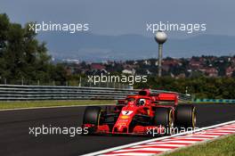 Kimi Raikkonen (FIN) Ferrari SF71H. 01.08.2018. Formula 1 Testing, Budapest, Hungary.
