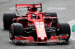 Sebastian Vettel (GER) Ferrari SF71H. 31.08.2018. Formula 1 World Championship, Rd 14, Italian Grand Prix, Monza, Italy, Practice Day.