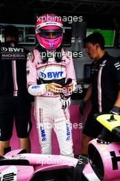 Esteban Ocon (FRA) Racing Point Force India F1 VJM11. 31.08.2018. Formula 1 World Championship, Rd 14, Italian Grand Prix, Monza, Italy, Practice Day.