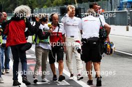 Marcus Ericsson (SWE) Sauber F1 Team in the pits after his crash in the second practice session. 31.08.2018. Formula 1 World Championship, Rd 14, Italian Grand Prix, Monza, Italy, Practice Day.