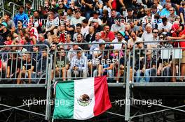 Fans in the grandstand and a mexican flag. 31.08.2018. Formula 1 World Championship, Rd 14, Italian Grand Prix, Monza, Italy, Practice Day.