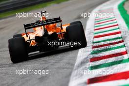 Fernando Alonso (ESP) McLaren MCL33. 31.08.2018. Formula 1 World Championship, Rd 14, Italian Grand Prix, Monza, Italy, Practice Day.